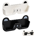 Miniatyrbillede 1 af 5: Brilleskabsstativ, Solbriller Opbevaring Display Stativ Briller Hængende Organizer Brilleboks Katte Briller Holder Opbevaring, 2 Stykker (Sort og Hvid)