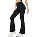 Pikkukuva 1 / 5: Naisten Leopardikuvioiset Leggingssit - Bootcut Joogahousut  Bootleg Työhousut Mekkohousut MEDIUM
