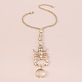 Miniatyrbillede 5 af 5: Punk Scorpion Finger Ring Armbånd Guld Rhinestone Hånd Sele C