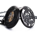 Miniatyrbilde 5 av 5: Antikk mekanisk lommeur Lucky Dragon & Phoenix (Best Wish