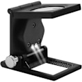 Miniatyrbillede 1 af 5: 10x Metal Foldbar Desktop Lup med LED-lys til Tekstil Optisk Linse