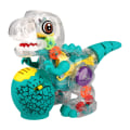 Miniatyrbild 1 av 3: Dinosaurie leksaker, gående dinosaurie leksaker med ljus och musik, elektrisk transparent Tyrannosaurus rex modell