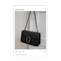 Miniatyrbild 4 av 4: Crossbody axelväska för kvinnor - Ormmönstrad läder Messenger Bag C