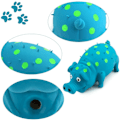 Miniatyrbillede 2 af 5: Squeaky Pig Dog Toys, Blå Latex Grunting Pig Dog Toy Angst Relief for Dog Puppy Chew Toys,Dog Squeeze Toy