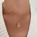Miniatyrbild 3 av 5: Retro sol halsband personlighet ins stil legering diamant sol halsband kvinnor, set med 3 st