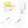 Miniatyrbild 1 av 5: Set med 20 självhäftande krokar för gardinstång - 2,8 x 1,9 x 1,1 cm
