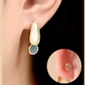 Miniatyrbild 5 av 5: 300 st Ear Lobe Support Patches för tunga örhängen, andningsbara örhängen Support Pads Large Earring Patches Heavy Earrings Stabilizers
