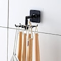 Miniatyrbillede 3 af 5: Rioychan 2 stk. køkkenredskabsholder 360 graders roterende foldbar