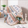Miniatyrbild 3 av 3: Sydväst kastar filtar dubbelsidig Aztec sydväst kastar multifunktion täcke för soffa stol soffa säng utomhus strand resa 90*150cm