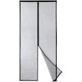 Miniatyrbillede 1 af 5: Magnetisk Dørskærm - Kraftigt Maskenet, Magnetisk Forsegling fra Top til Bund, Automatisk Lukning, Hold Frisk Luft Inde (120x210 CM, Sort)