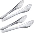 Set med 2 matpincetter i rostfritt stål 9\" Buffet Flip Flops Silver