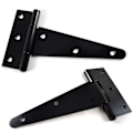 Pikkukuva 4 / 5: Hinge Triangle Hinge Heavy Duty T Hinge Galvanoitu Kolmio 4 Tuumaa Musta Voidaan käyttää kaappien ovien puutarhaporttien puulaatikoiden ripustamiseen 4kpl