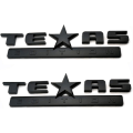 Miniatyrbillede 1 af 5: 2 stk. Helt sort 3D Texas Edition-emblem, der er kompatibel med Chevy S