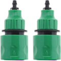 Miniatyrbillede 1 af 5: 2 stk. Havevandsslange Hurtigkobling Mikroirrigation Adapter Envejs Adapter Hane