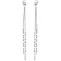 Miniatyrbilde 1 av 5: Mote Sterling Sølv Bling Design Lange Dangle Drop Hypoallerge