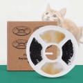 Miniatyrbilde 1 av 4: Katt Vannfontene Filter, 12 STK Triple Action Fontene Filter for Katt Fontene Utskifting med Ion Exchange Resin, Aktivt Kull for 2-2.5L Vannfontene