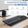 Miniatyrbild 3 av 5: Mini Laptopställ i Legering för Skrivbord, Silverfärgad Dator Tangentbordshållare, Osynligt Självhäftande Laptopställ