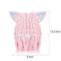 Miniatyrbilde 3 av 5: 2-pakning hårtørkehette, mikrofiber badehåndklehatt for dusj spa,