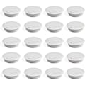 Pikkukuva 1 / 5: Pyöreä upotettu kaapeliläpivienti Ø60mm toimistopöytään, muovi, valkoinen, 20 kpl