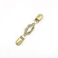 Miniatyrbillede 2 af 3: 2 stk. Retro Sweater Clips Cardigan Brosche (guld)