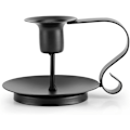 Miniatyrbillede 1 af 5: Lysestage, Lysestage Retro Jern Kegle Lysestage Holder Håndlavet Lysestage Stand Hjem Lysestage Middag Indretning, 2 stk