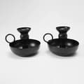 Miniatyrbillede 1 af 5: Lysestager, 2 pakker Bulk Black Lysestager til søjlelys