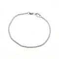 Miniatyrbild 5 av 5: Anklets för kvinnor. Flat Mariner Anklet,  Cuban Chain, Figaro Chai