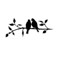 Miniatyrbillede 1 af 3: Have Love Bird Tree Branch Ornamenter i smedejern til haven