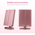 Miniatyrbilde 2 av 5: Lighted Makeup Mirror, 2X/3X Lighted Magnifying Mirror, Foldable Mirror, 1