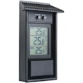 Miniatyrbild 1 av 5: Digital Min- och Max-Termometer, Digital Inomhus- och Utomhus Termometer, Svart Trädgårdstermometer, Vattentät Trådlös Väggmonterad Utomhus Termometer