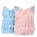 Miniatyrbilde 1 av 5: 2-pakning hårtørkehette, mikrofiber badehåndklehatt for dusj spa,
