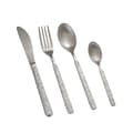 Hamrad Silverware Set, 4-delad Kvadratisk Bestick i Rostfritt Stål