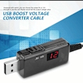 Miniatyrbillede 2 af 5: USB Boost Converter Kabel 9V til 12V DC Step-up Transformer Linje med LED Display