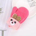 Miniatyrbilde 2 av 4: Toddler Vinter Termiske Hansker Varme Strikkede Votter Baby String Plysj