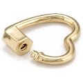 Miniatyrbillede 4 af 4: 10 stk. Hjerteformet Skruelås Spænder Messing Hule Forbindelsesspænder 18k Guld Qu
