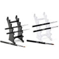 Miniatyrbilde 1 av 5: Set med 2 penneholder i akryl, stativ for negler/sminke/kunstpensler