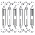Miniatyrbilde 1 av 5: M5 Rustfri Stål Wirestrammer, 6 Pakning Wirestrammer Krok og Krok Justerbar Kraftig Strammekrok & Krok for Tau Kabel Klessnor, Wire