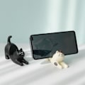 Miniatyrbild 4 av 5: Mobiltelefonhållare i bitar, kattformade smartphone-ställ, mobiltelefonhållare, universell telefonhållare, för hem, vardagsrum, kontor, studentrum och skola, 2