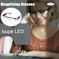 Pikkukuva 2 / 5: Lukulasit, 2 LED-valoa suurentava lasi, 160 % suurennos, valaistu suurentava lasi, kaikki tarkkuustyöt, korjaukset, ompelu