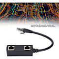 Miniatyrbilde 3 av 4: 1 til 2 Port RJ45 Splitter Adapter Jevn Overføring Utmerket Tilkobling Nettverkskabeladapter Lavstrømskabeladapter og Kontakt