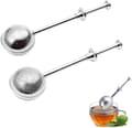 Miniatyrbilde 1 av 5: 2 stk. Tekule med mesh-tefilter, sammenleggbar te-infuser