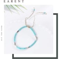 Miniatyrbillede 2 af 5: Boho Turkis Anklet Blå Stjerne Ankelkæder Kæde Strandfod