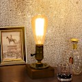 Miniatyrbillede 4 af 4: Industriel skrivebordslampe, lille retro-senglampe med tænd/sluk-knap