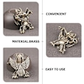 Miniatyrbillede 5 af 5: Messing Charm Messing Fugl Nøglering Metal Fugl Nøglering Dekor Vedhæng
