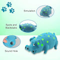 Miniatyrbillede 3 af 5: Squeaky Pig Dog Toys, Blå Latex Grunting Pig Dog Toy Angst Relief for Dog Puppy Chew Toys,Dog Squeeze Toy