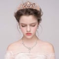 Miniatyrbilde 2 av 4: Bryllupsdiademer for kvinner, prinsessekrone diadem i krystall for kvinner