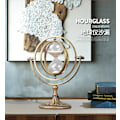 Miniatyrbild 3 av 5: Metall Timglas Timer Glas Timer Sand Glas En Timme Vintage Liv