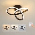 Miniatyrbilde 4 av 5: Moderne LED-taklampe, 12W 2200 Lumen taklampe, svart taklampe for
