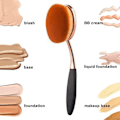 Miniatyrbillede 3 af 4: Oval Foundation Brush, Store Makeupbørster, Hurtig Flawless, Sort