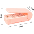 Miniatyrbilde 5 av 5: Miniposeforsegler, termisk poseforsegler for bærbar pose, bærbar poseforsegler for oppbevaring av plastposer mat snacks kjeks frisk (rosa)